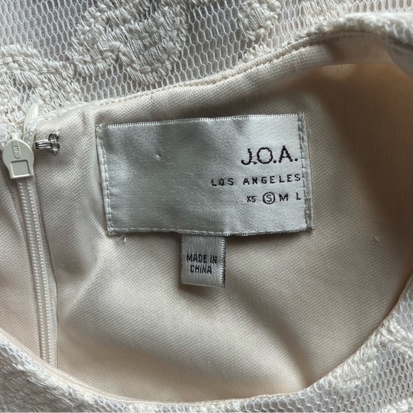 J.O.A Off White Lace Babydoll Dress size Small - Picture 5 of 6